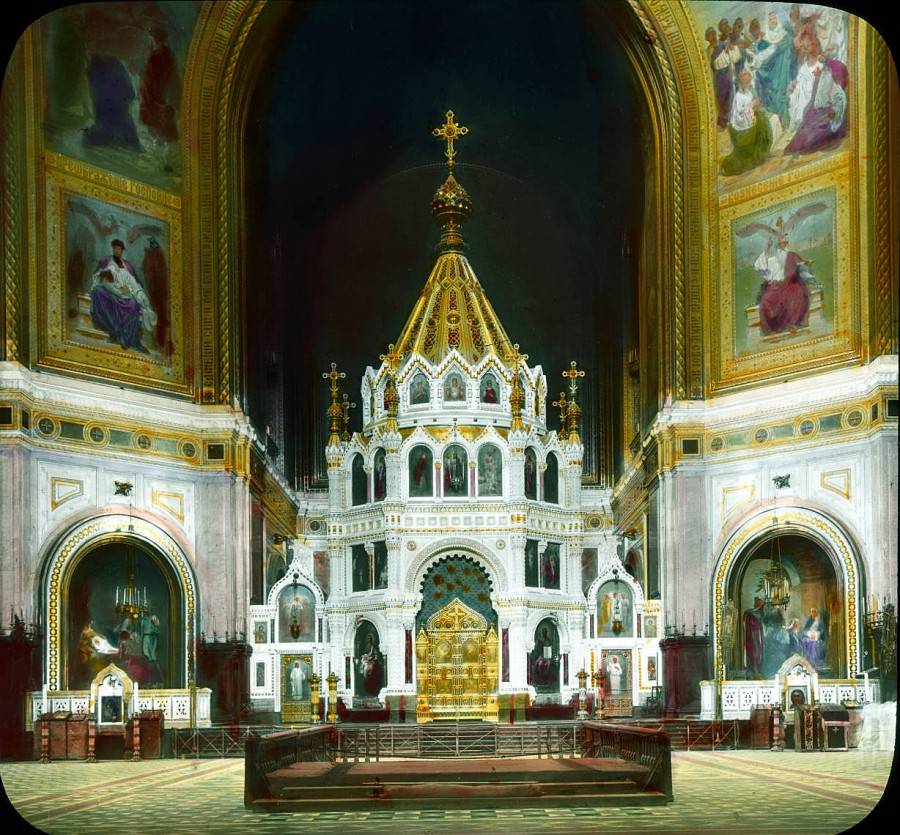 30 Москва. Храм Христа Спасителя. Внутренний вид 1931