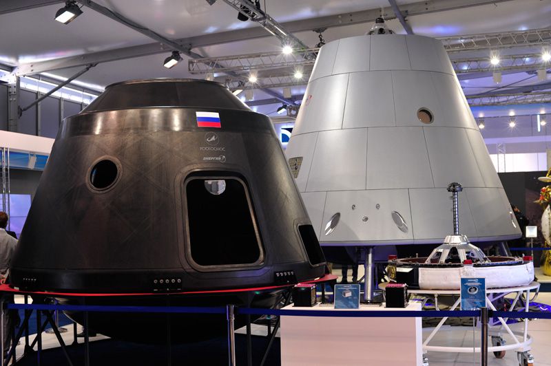 «Роскосмос» продемонстрировал на МАКС-2015 элементы пилотируемого транспортного корабля нового поколения