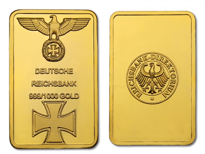 Денежная единица Швейцарии - франк, отлита главным образом, из зубного золота концлагерей