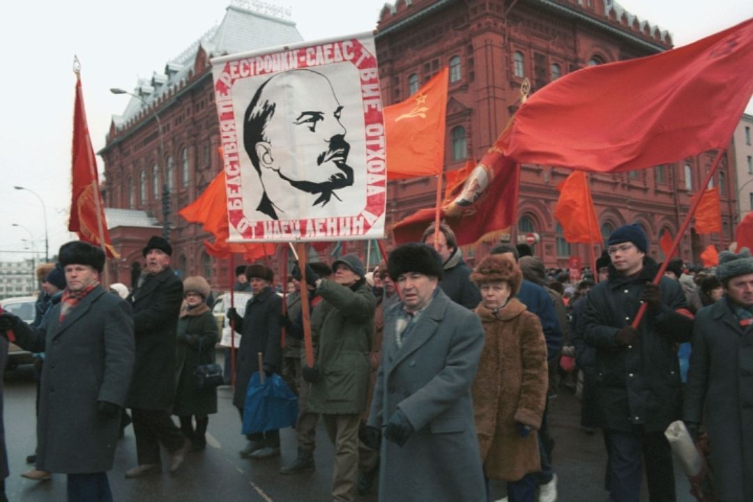 Митинг против развала Союза. Москва, 1991 г. Фото Игоря Зотина /Фотохроника ТАСС/ 